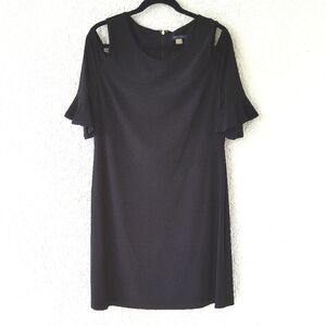 Tommy Hilfiger Cold Shoulder Black Dress Size 14